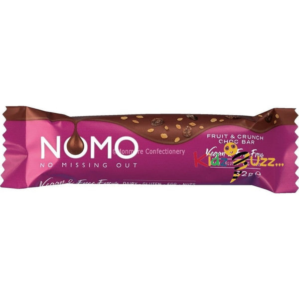 Nomo Fruit & Crunch Vegan Chocolate Bar kidzbuzzz