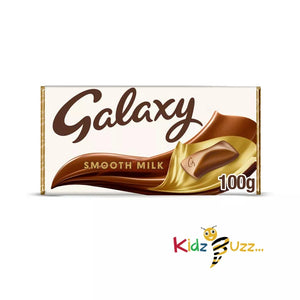 Galaxy Smooth Milk Chocolate Block Bar Vegetarian 100g-PACK OF 24