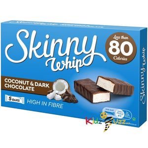 Skinny Whip Coconut & Dark Chocolate Bars , High In Fibre