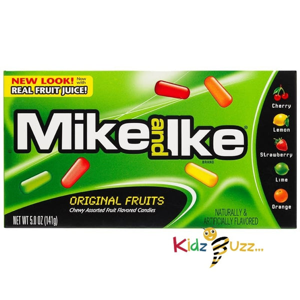 Mike and Ike 141g -Original Fruits Chewy Assorted Fruit Flavoured  Candies -Real  Fruit Juice Candies - kidzbuzzz