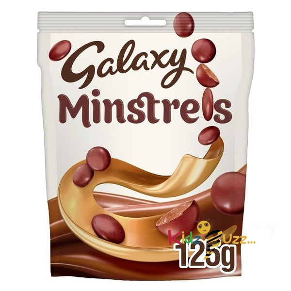 Galaxy Minstrels Milk Chocolate Buttons Pouch Bag 125g Pack of 3