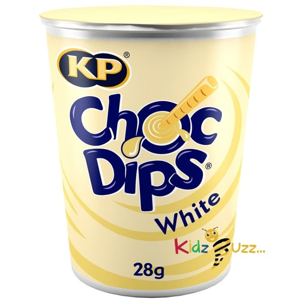 KP Choc Dips 28g - White Chocolate