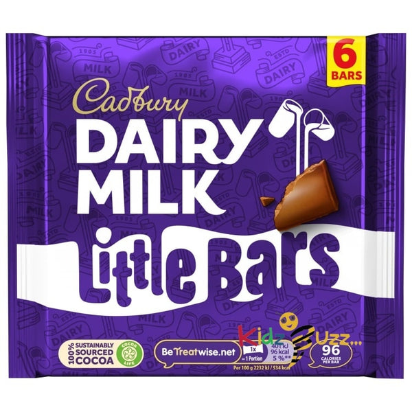 Cadbury Dairy Milk Little Bars 100g -100% Sustainably Sourced Cocoa