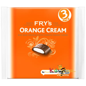 Fry's Orange Cream Chocolate 100g -Rich Dark Chocolate With A Smooth Fondant Centre