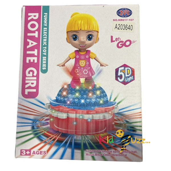 Rotating Girl toy With 5D Lighting