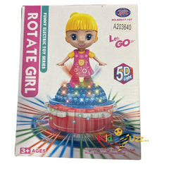 Rotating Girl toy With 5D Lighting