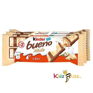 Kinder Bueno White Chocolate- More Milk Less Cocoa (Pack Of 15pcs)