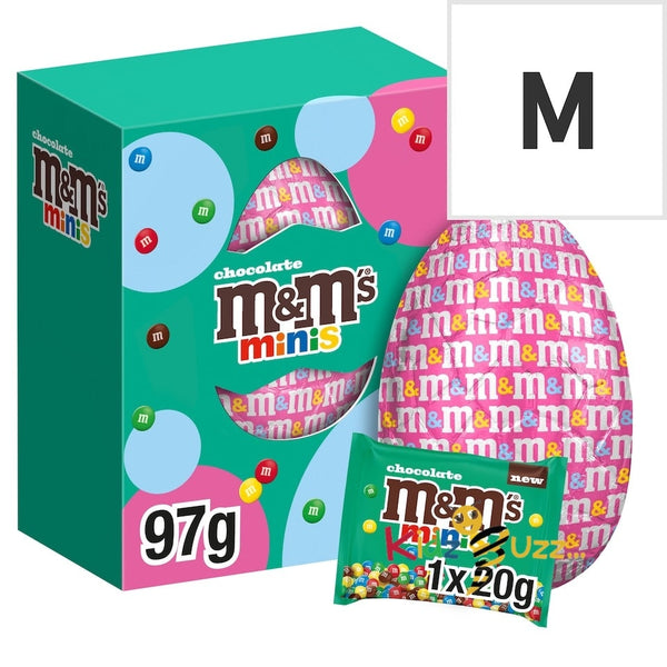 M&M's Minis Milk Chocolate Easter Egg 97g Pack Of 4