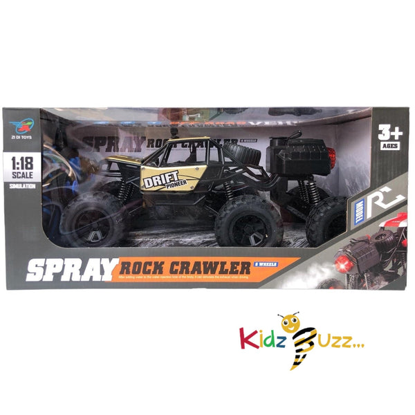 1 : 18 Spray Rock Crawler Toy For Kids ages 3+