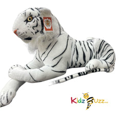 White Large Tiger Plush 88CM APPROX Realistic Stuffed Animal Kids Playing Toy