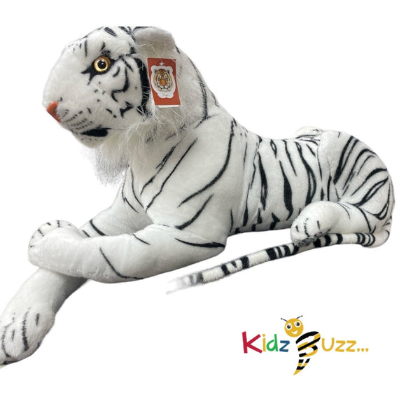 White Large Tiger Plush 100CM APPROX Realistic Stuffed Animal Kids Playing Toy