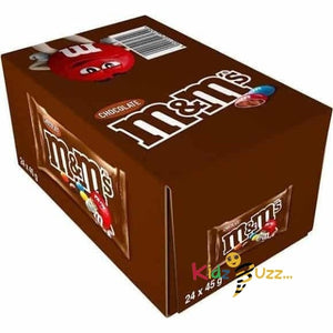 M&M'S CHOCOLATE. FULL BOX OF 24 pcs x45g.