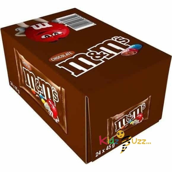M&M's Crunchy Chocolate Box Of 48 PCS Each Pack 45gms