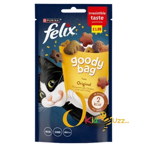 Felix Goody Bag Cat Treats Original Mix Pmp £1.39 60g X8