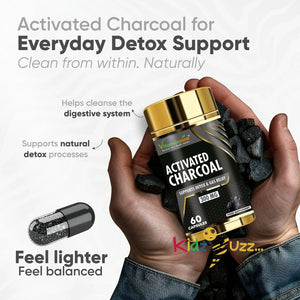 Vitaminnica Activated Charcoal - Supports Detox & Gas Relief x 3