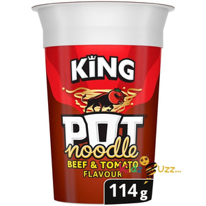 King Pot Noodle Beef and Tomato Flavour 114g