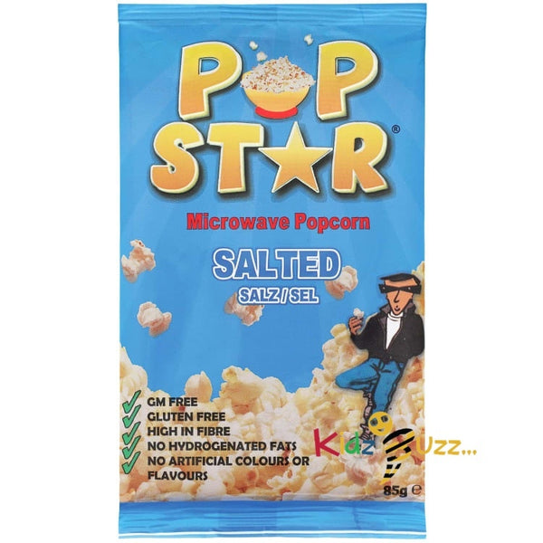 Pop Star Microwave Popcorn 85g - Salted