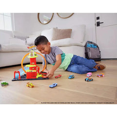 Hot Wheels City Super Loop Fire Station Playset - kidzbuzzz