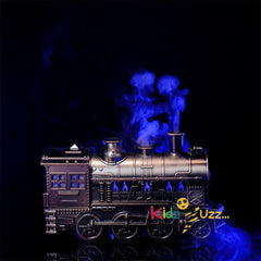 Antique Silver Train Diffuser With Lights