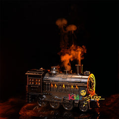 Antique Silver Train Diffuser With Lights