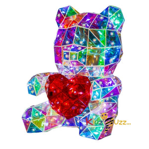 Mini Galaxy Heart Bear- Interactive LED With Light