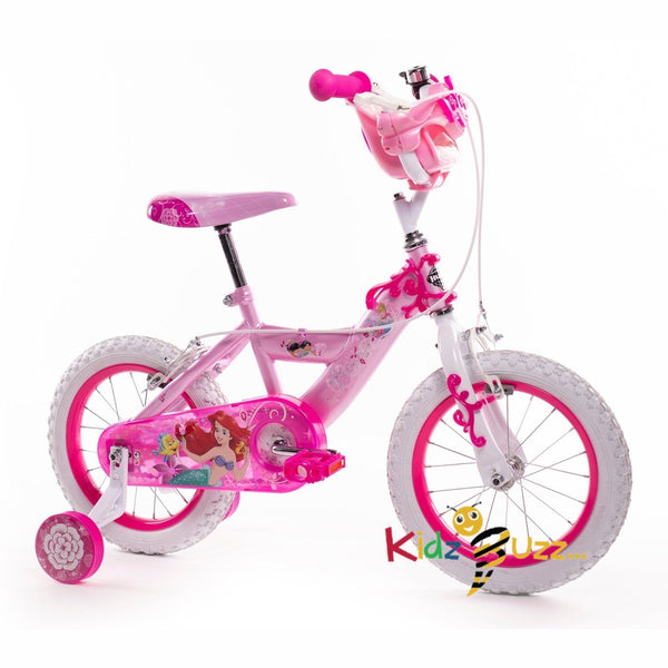 Huffy Disney Princess 14 Inch Girls Bike Pink For Ages 4-6 ft Rupunzel, Cinderalla and more