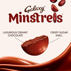 5 x Galaxy Milk Chocolate Minstrels Easter Egg 162g - Easter Gift