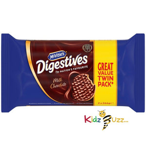 McVities Digestives Milk Chocolate Twin Pack 2 x 266g