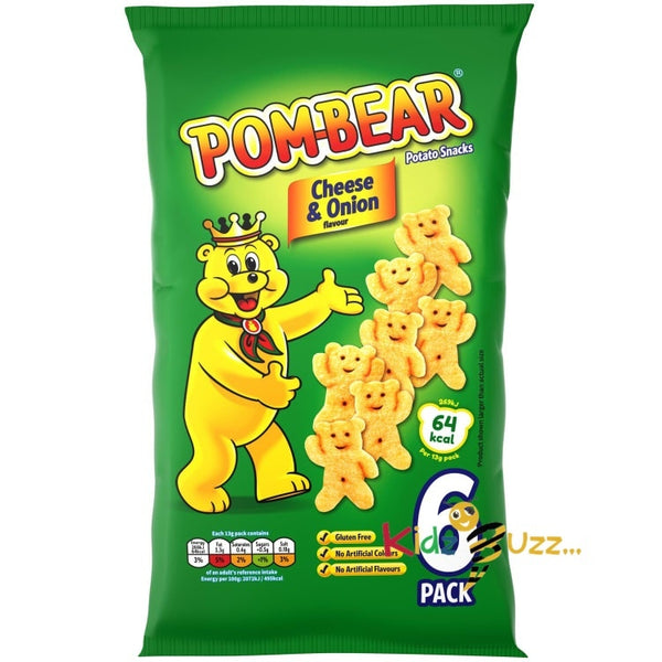 Pom-Bear 6pk - Cheese & Onion
