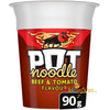 Pot Noodle Beef and Tomato Flavour 90g - Pack Of 6
