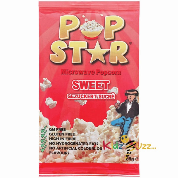 Pop Star Microwave Popcorn 85g - Sweet
