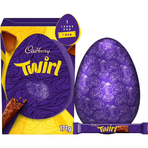 Cadbury Twirl Shell Egg 171g (Pack Of 2) - Chocolate Easter Egg