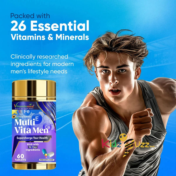 Vitaminnica Multi Vita Men Multivitamines x 3