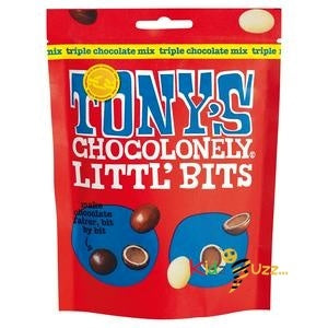 Tony's Chocolonely Littl' Bits Triple chocolate mix 100g