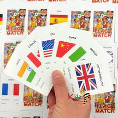 Flag Match Card Game