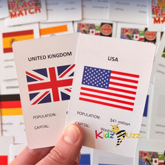 Flag Match Card Game