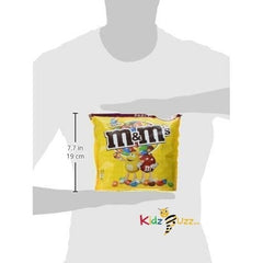 M&M's Peanut Chocolate Party Bulk Bag, Movie Night Snacks to Share, 1 kg Crunchy Peanuts Coated in Milk Chocolate