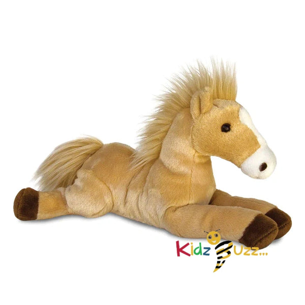 Aurora Butterscotch Horse Soft Toy For Kids- Stuffed Cuddly Soft Toy