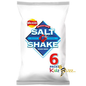 Walkers Salt & Shake Potato Crisps 144g