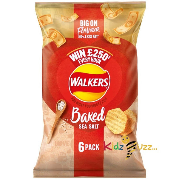 Walkers Oven Baked Crisps- Sea Salt 150g