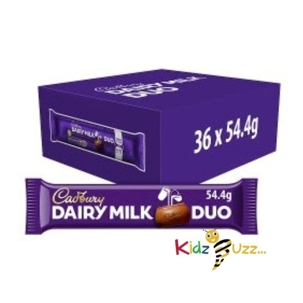 Cadburys DUO Chocolate Bars Full Box Dairy Milk DUO 36 X 54.4