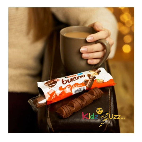 Kinder Bueno Milk & Hazelnut Chocolate Bars Multipack 4 X 43g Pack of 3