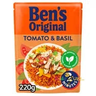 Ben's Original Tomato & Basil Microwave Rice (Pack Of 12)