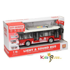 Light & Sound City Bus Toy For Kids