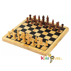 Chad Valley Wooden Chess and Draughts Board Game