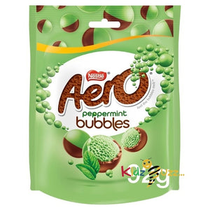 Aero Bubbles Peppermint Mint Chocolate Sharing Bag 92g(Pack of 3)