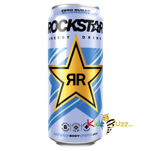 Rockstar XDurance Energy Drink, Blueberry Pomegranate and Acai, Non-Alcoholic, 200 mg Caffeine, Caffeinated Drink with Taurine, Guarana, Ginseng, and Vitamins, 12 x 500 ml cans