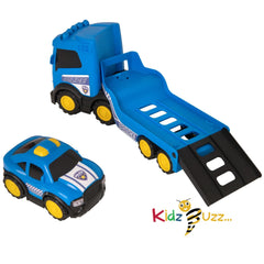 Police Emergency Transporter – Rescue Transport Truck & Police Car for Kids