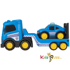 Police Emergency Transporter – Rescue Transport Truck & Police Car for Kids