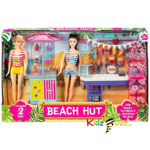Beach Dolls Playset For Girls - Pretend Play Set